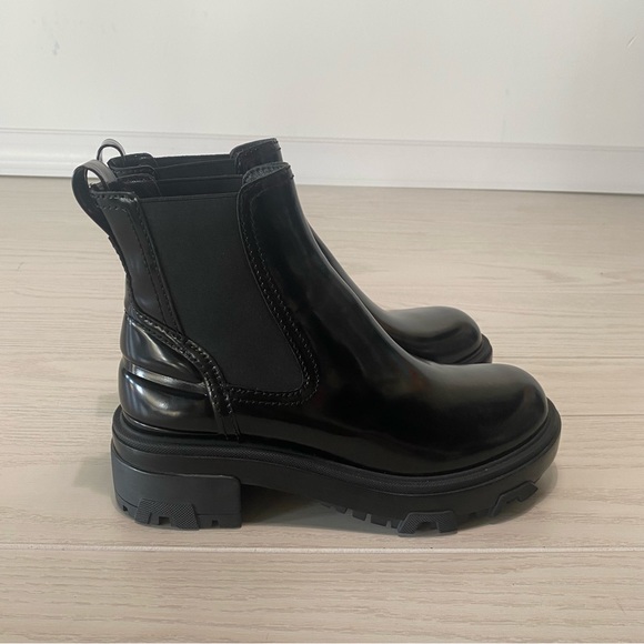 rag & bone Shoes - Rag and Bone Shaye patent leather chunky black boots